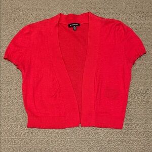 Le Chateau Cropped Bolero, Red, Size Small